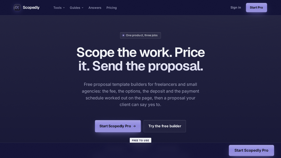Screenshot of Scopedly