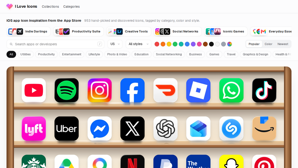 Screenshot of I Love Icons