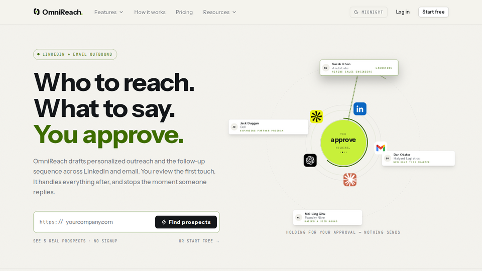 Screenshot of OmniReach