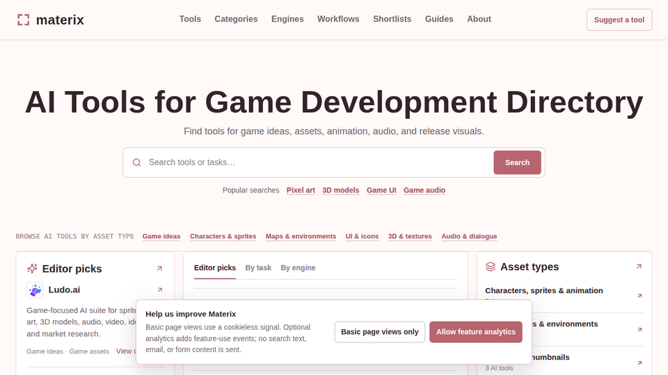 Screenshot of Materix