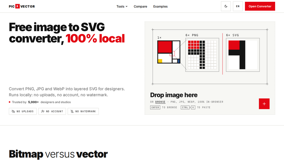 Screenshot of Pic2Vector