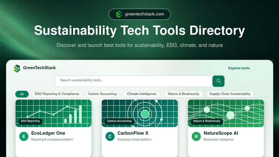 Screenshot of GreenTechStack