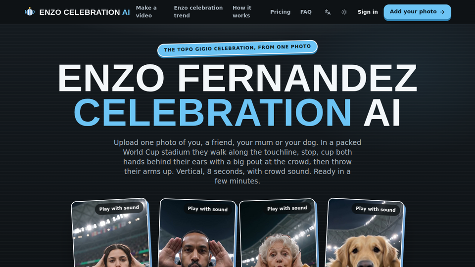 Screenshot of Enzo Fernandez Celebrati