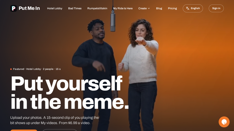 Screenshot of Put Me In