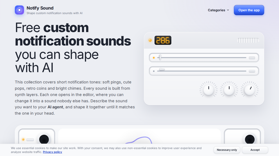 Screenshot of Notify Sound