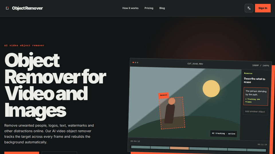 Screenshot of ObjectRemover