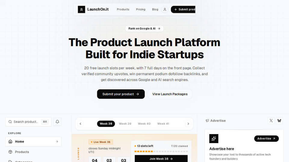 Screenshot of LaunchOnIt
