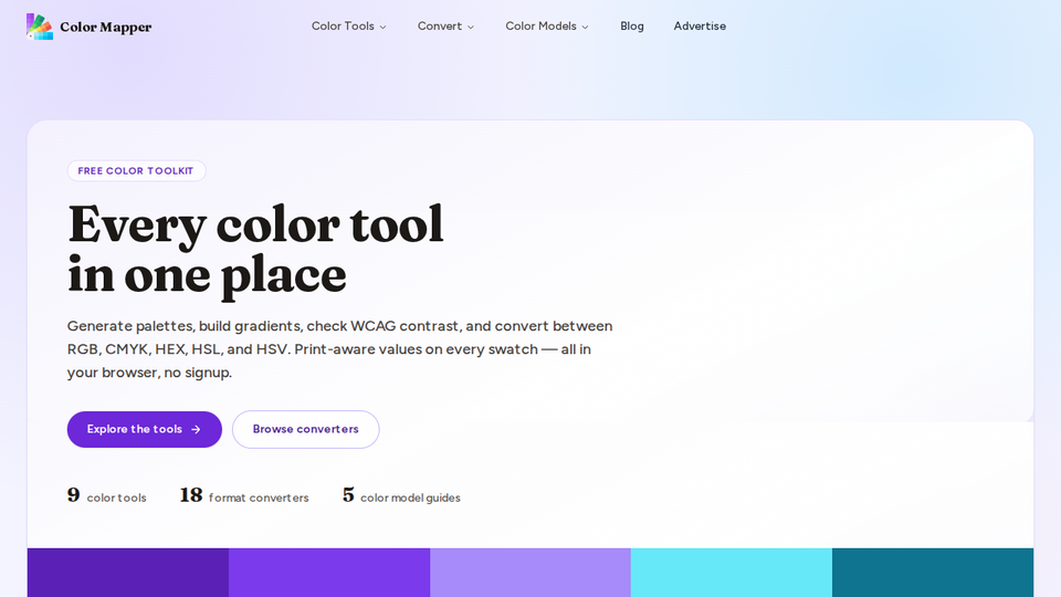 Screenshot of Color Mapper