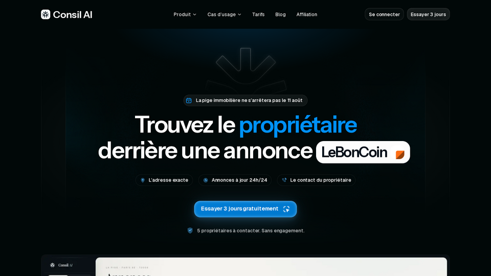 Screenshot of Consil AI