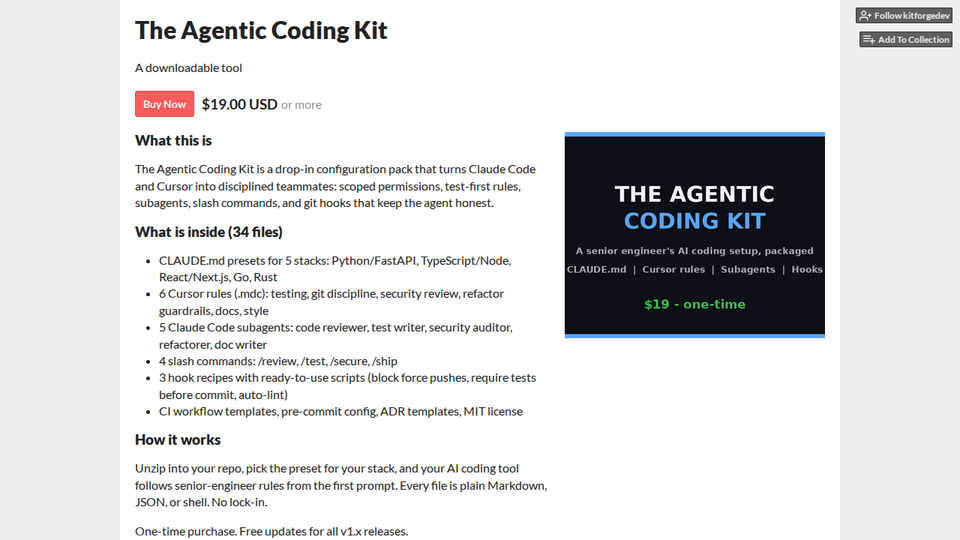 Screenshot of Agentic Coding Kit