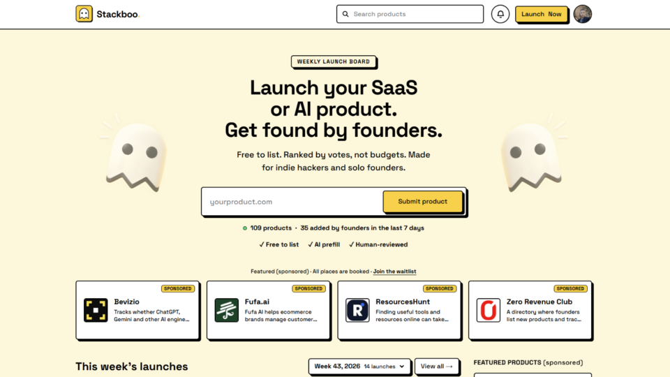 Screenshot of Stackboo