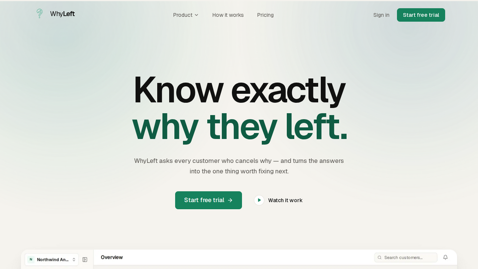 Screenshot of WhyLeft