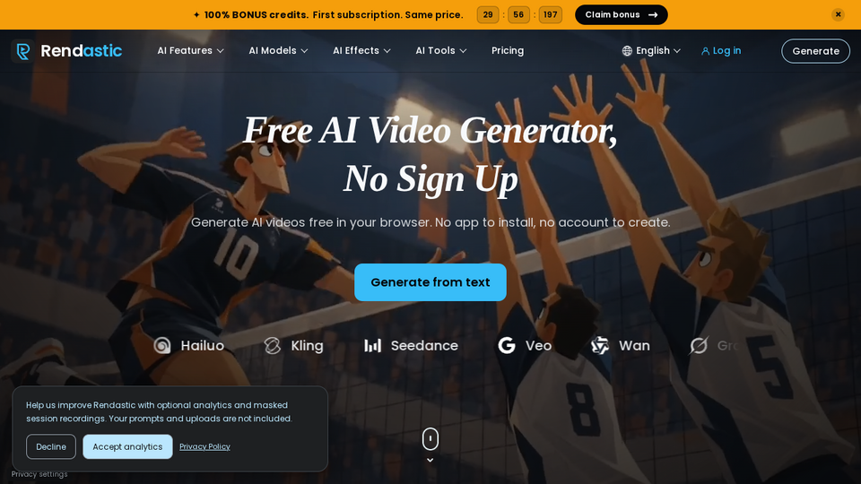 Screenshot of Rendastic
