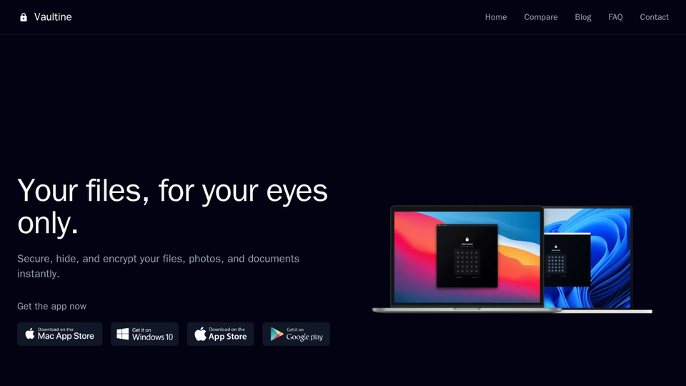 Screenshot of Vaultine