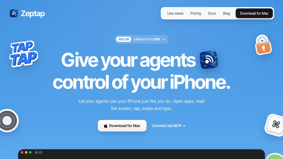 Screenshot of Zeptap