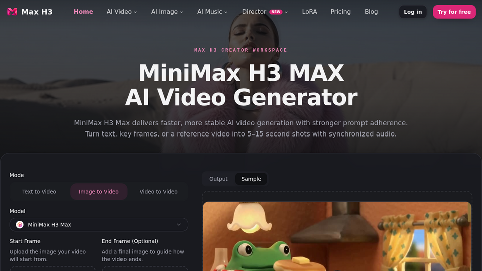 Screenshot of Max H3