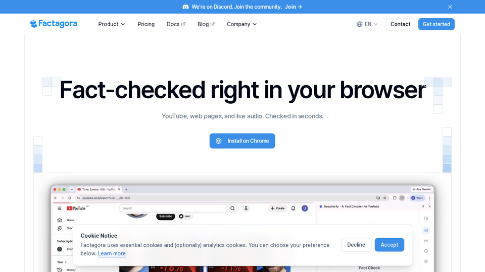 Screenshot of DeepVerify