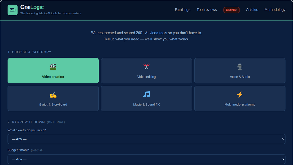 Screenshot of GraiLogic
