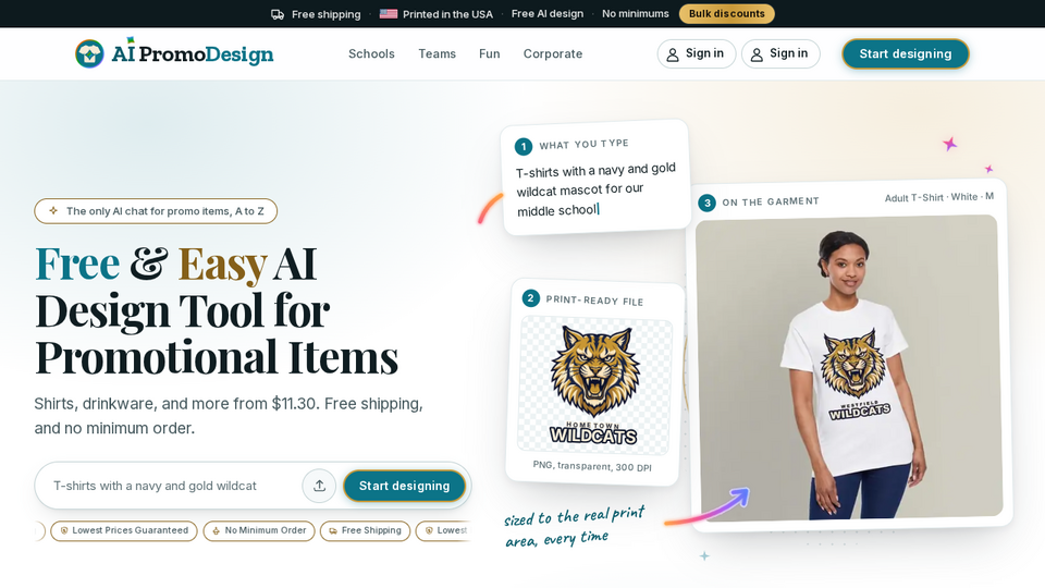 Screenshot of AI Promo Design
