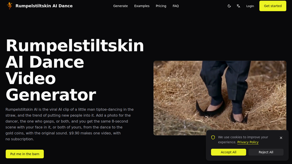 Screenshot of Rumpelstiltskin AI Dance