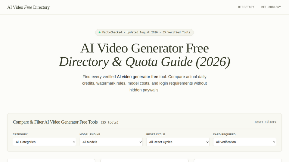 Screenshot of AI Video Generator Free
