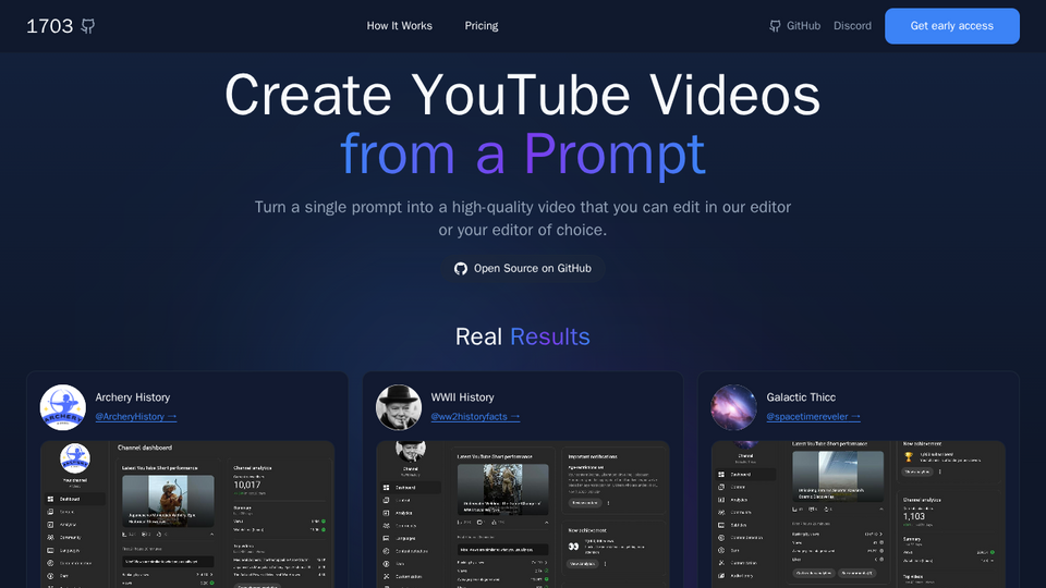 Screenshot of 1703 Media