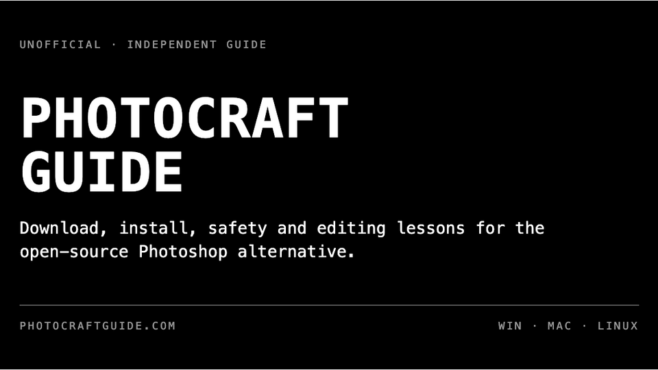 Screenshot of PhotoCraft Guide