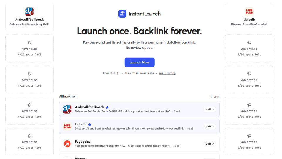 Screenshot of Instant Launch