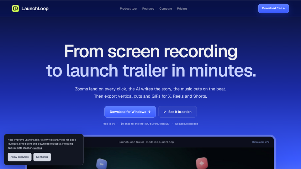 Screenshot of LaunchLoop