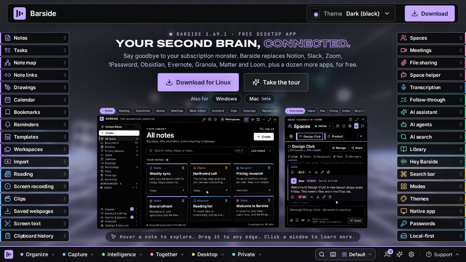 Screenshot of Barside
