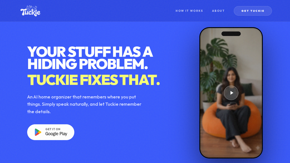 Screenshot of Tuckie
