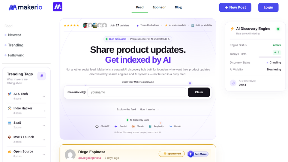Screenshot of Makerio