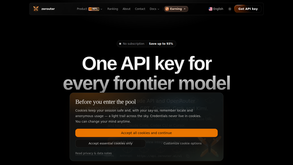 Screenshot of Zerouter