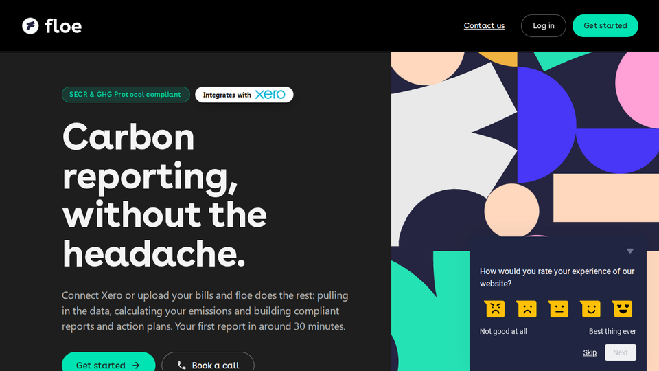 Screenshot of floe