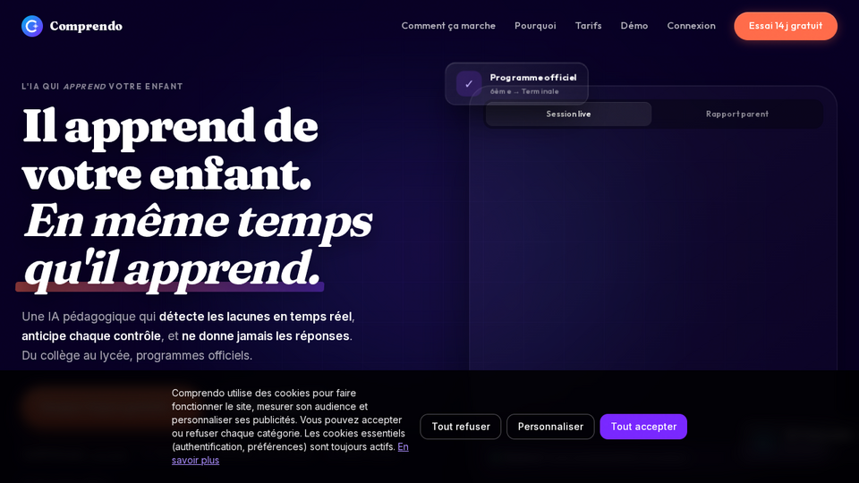 Screenshot of Comprendo
