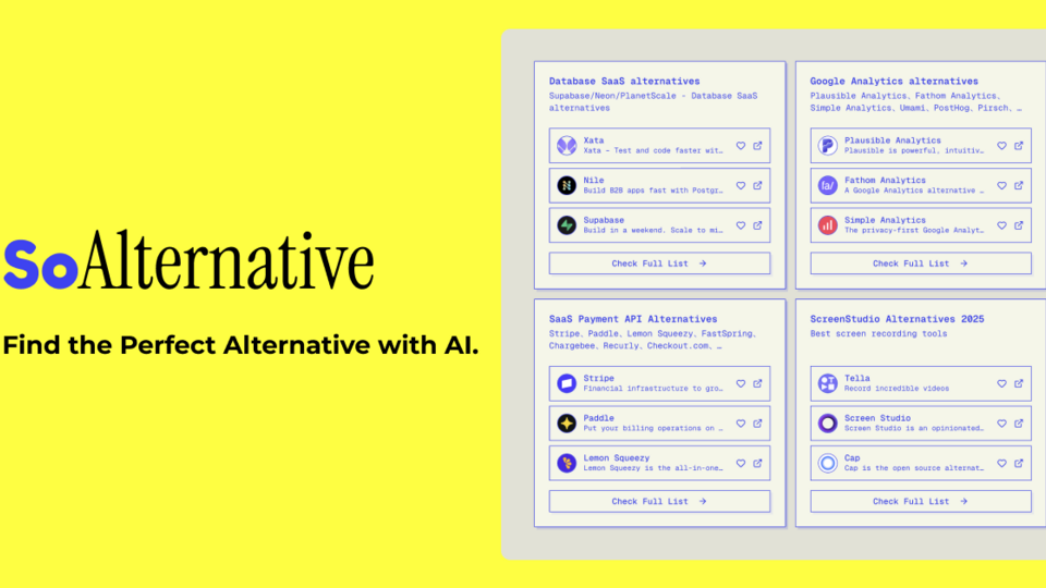 Screenshot of soAlternative