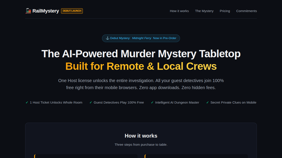 Screenshot of RailMystery