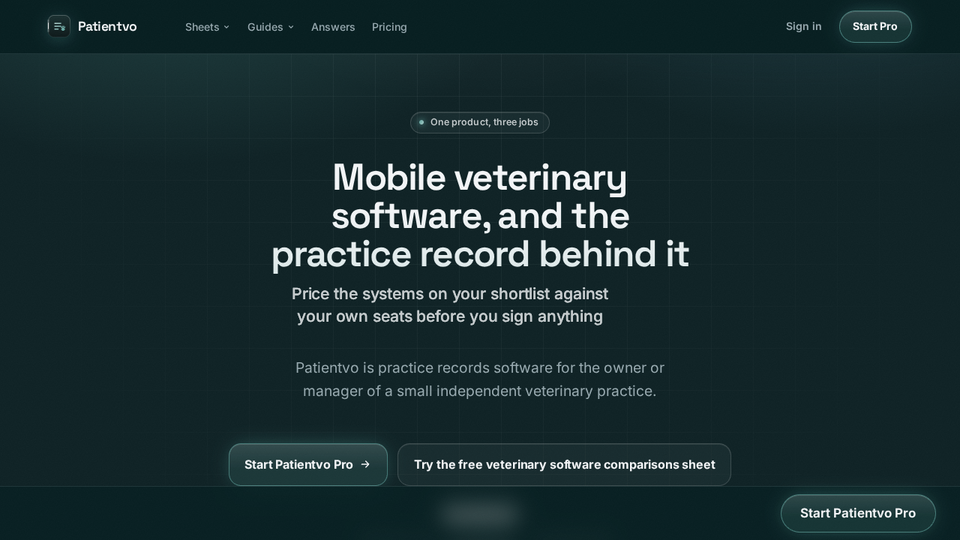 Screenshot of Patientvo