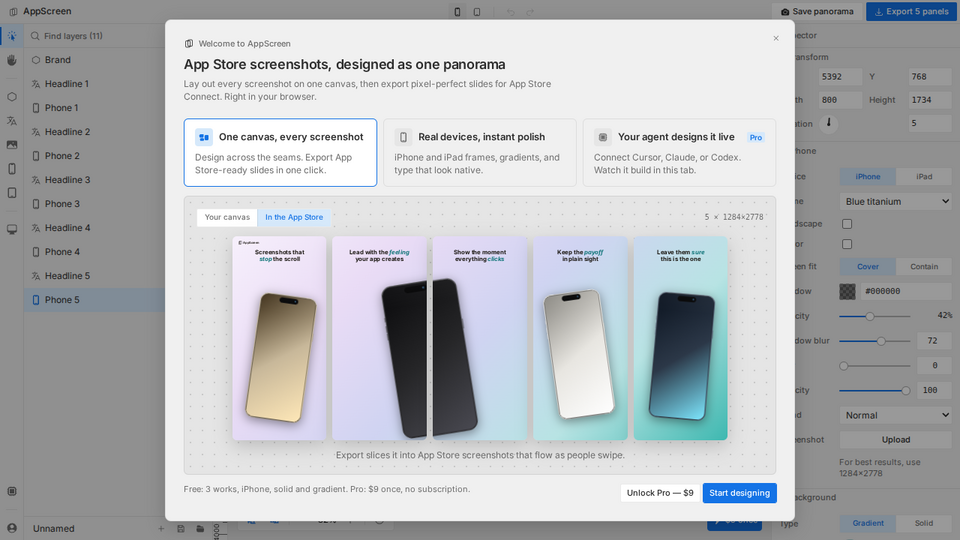Screenshot of AppScreen