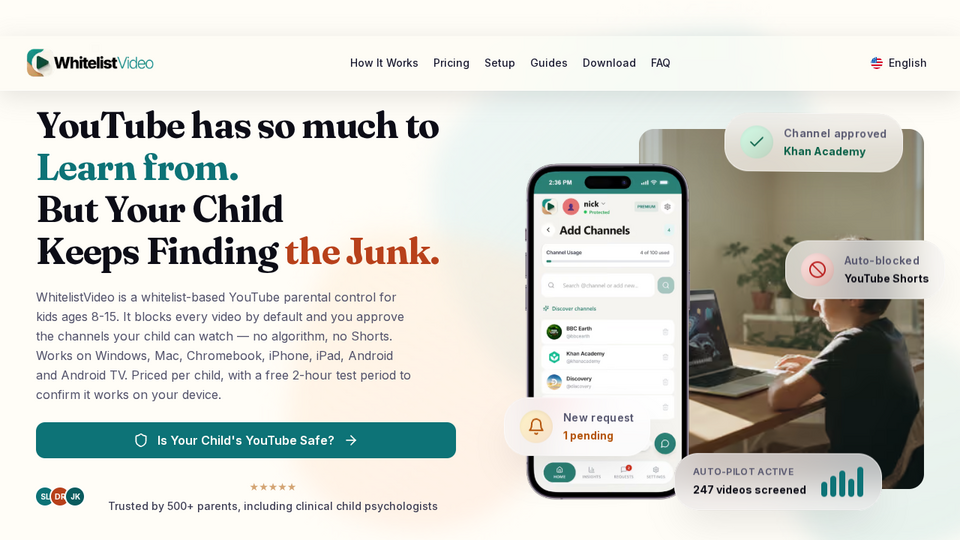 Screenshot of WhitelistVideo