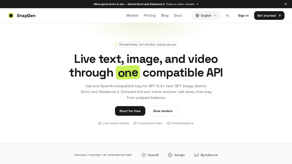 Screenshot of SnapGen