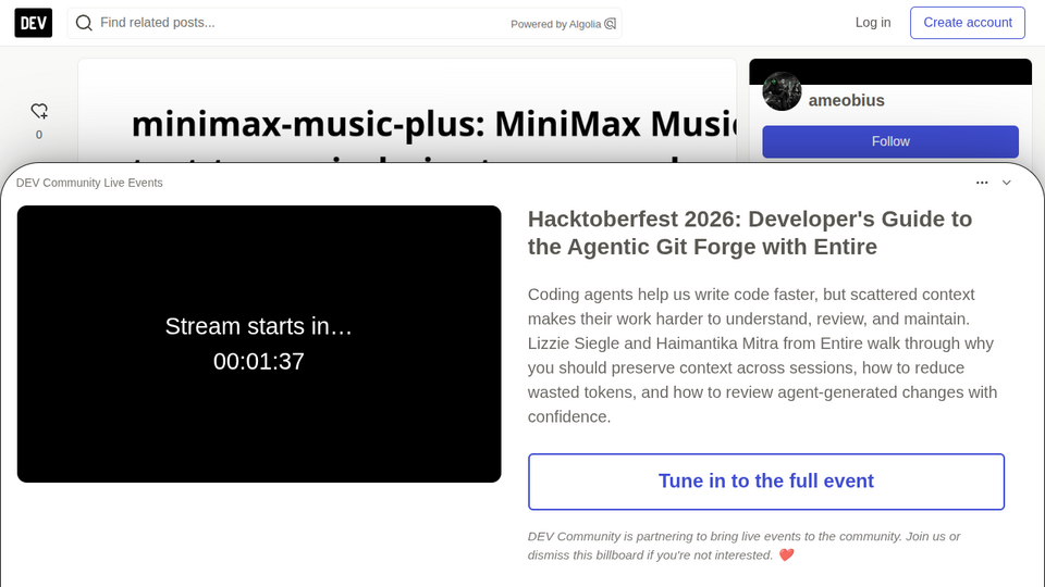 Screenshot of minimax-music-plus