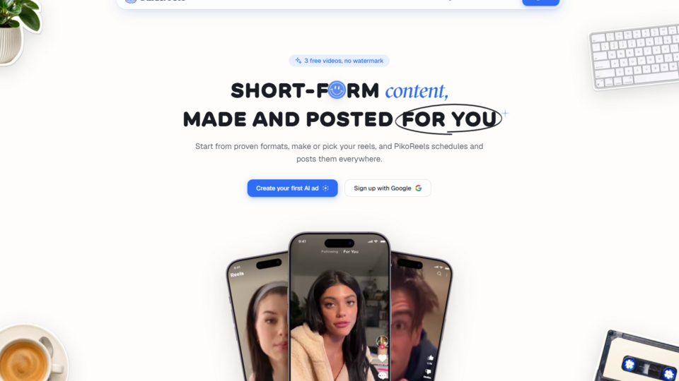 Screenshot of PikoReels