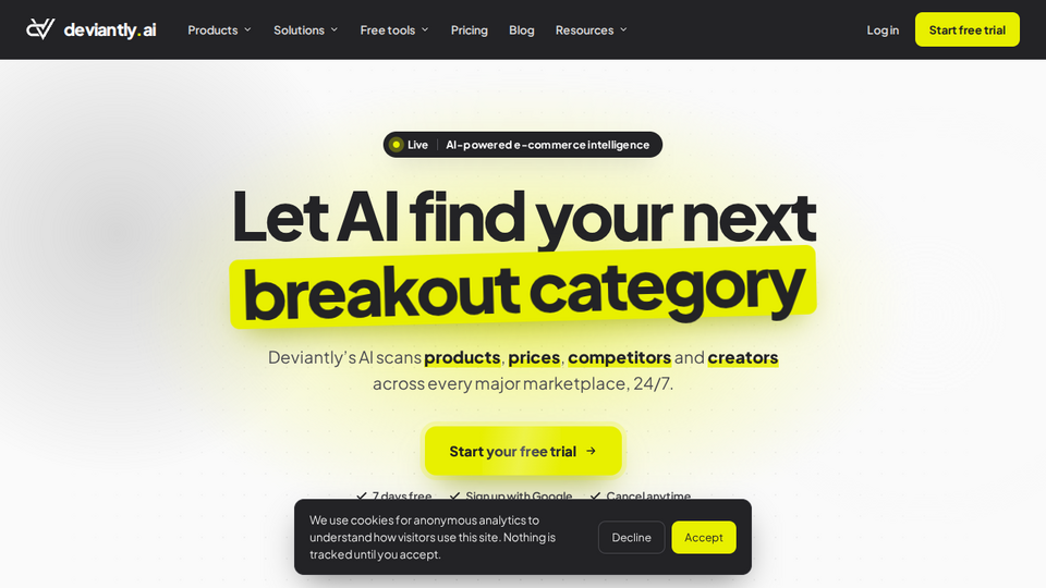 Screenshot of Deviantly