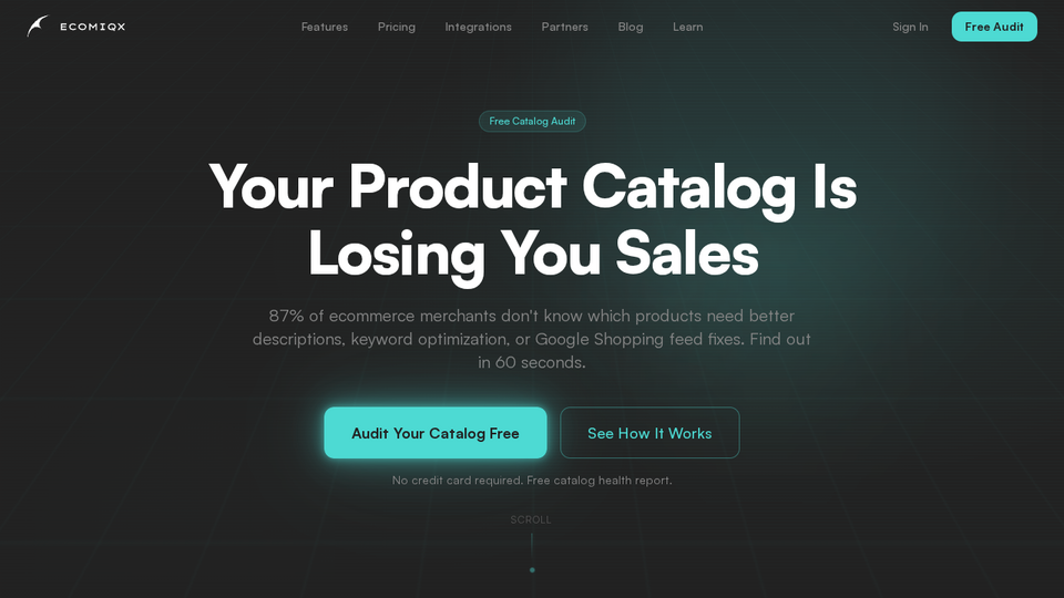 Screenshot of EcomIQX