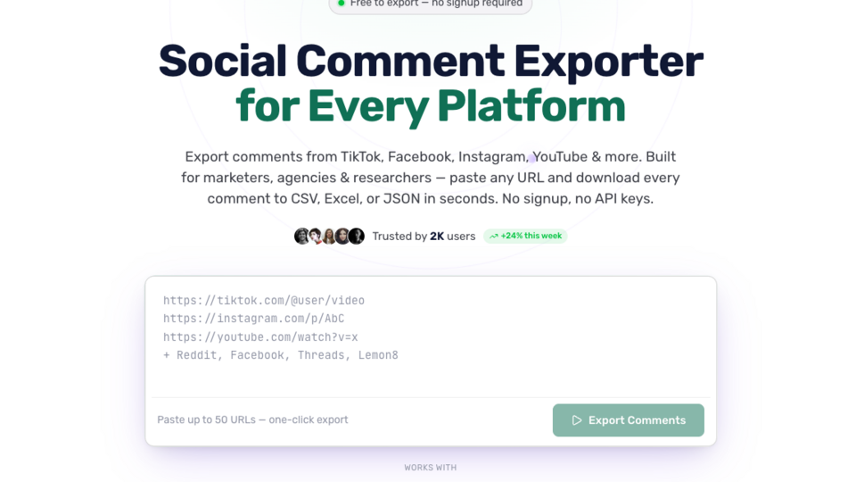 Screenshot of ZocialComment