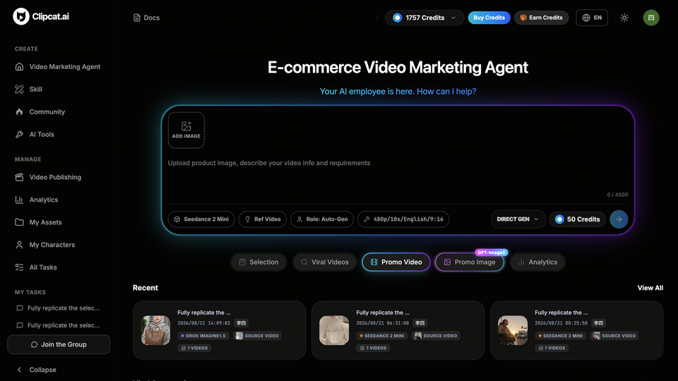 Screenshot of Clipcat