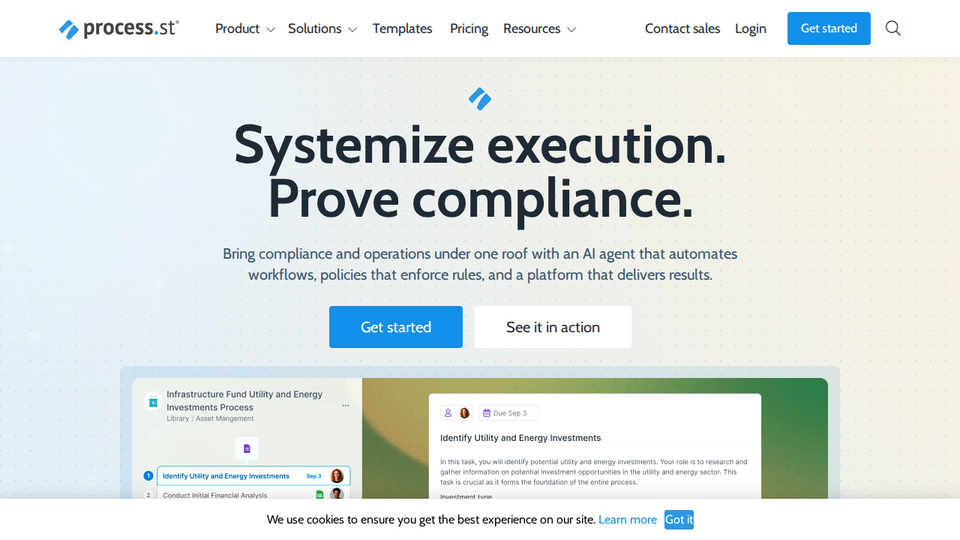 Screenshot of Process Street