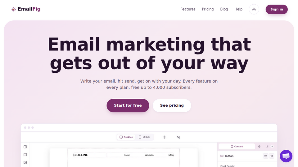 Screenshot of EmailFig