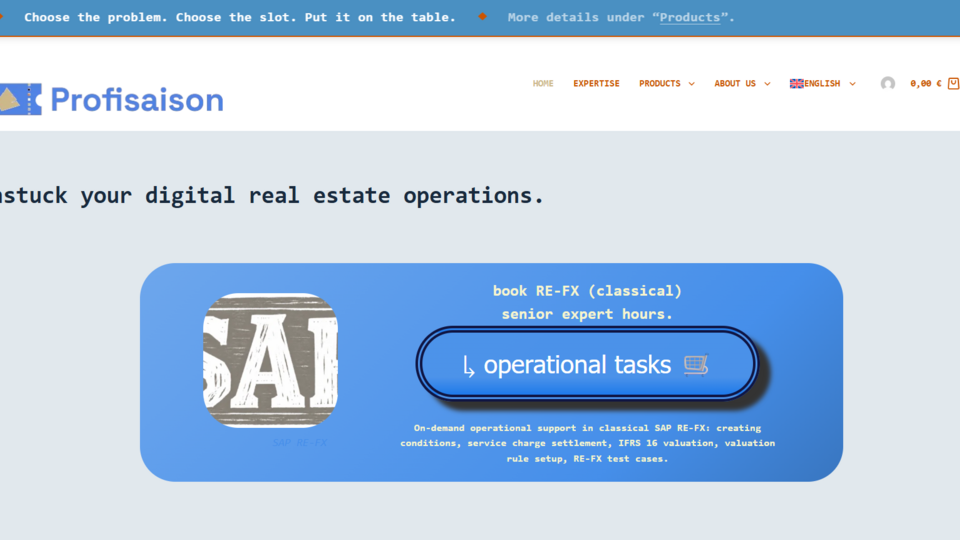 Screenshot of Profisaison